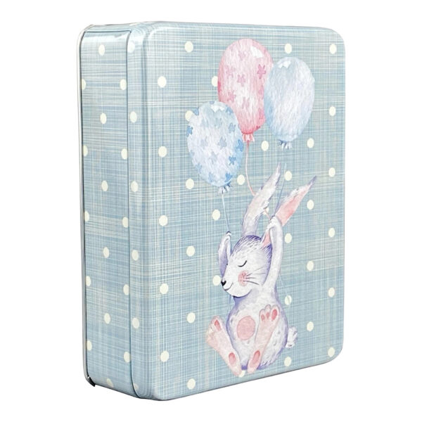 Osterdose: Hase mit Luftballons