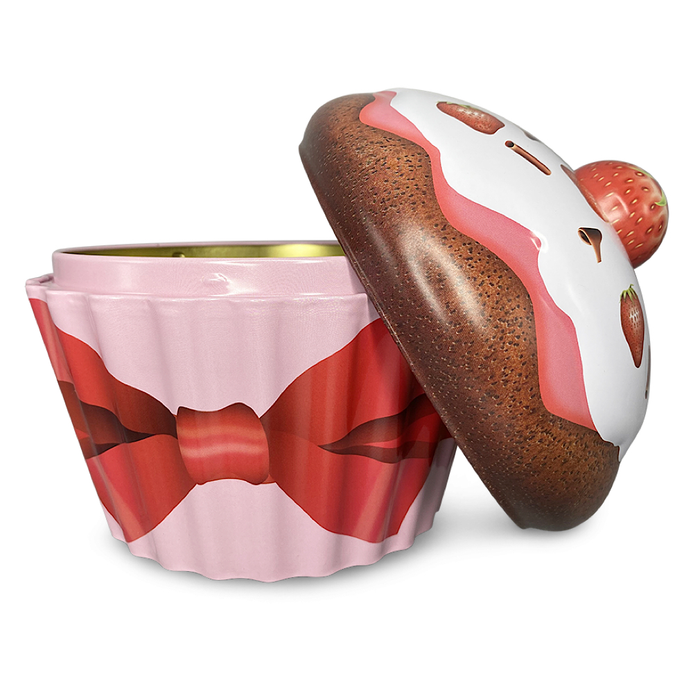 Dose Cupcake groß Erdbeeren - MediMuc GmbH & Co KG