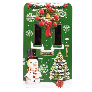 Weihnachtsdose: kleine Türdose grün