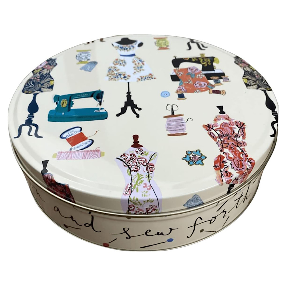 runde Dosen - Motiv Sewing Cake Tin, Bonbonsdose – Bild 2