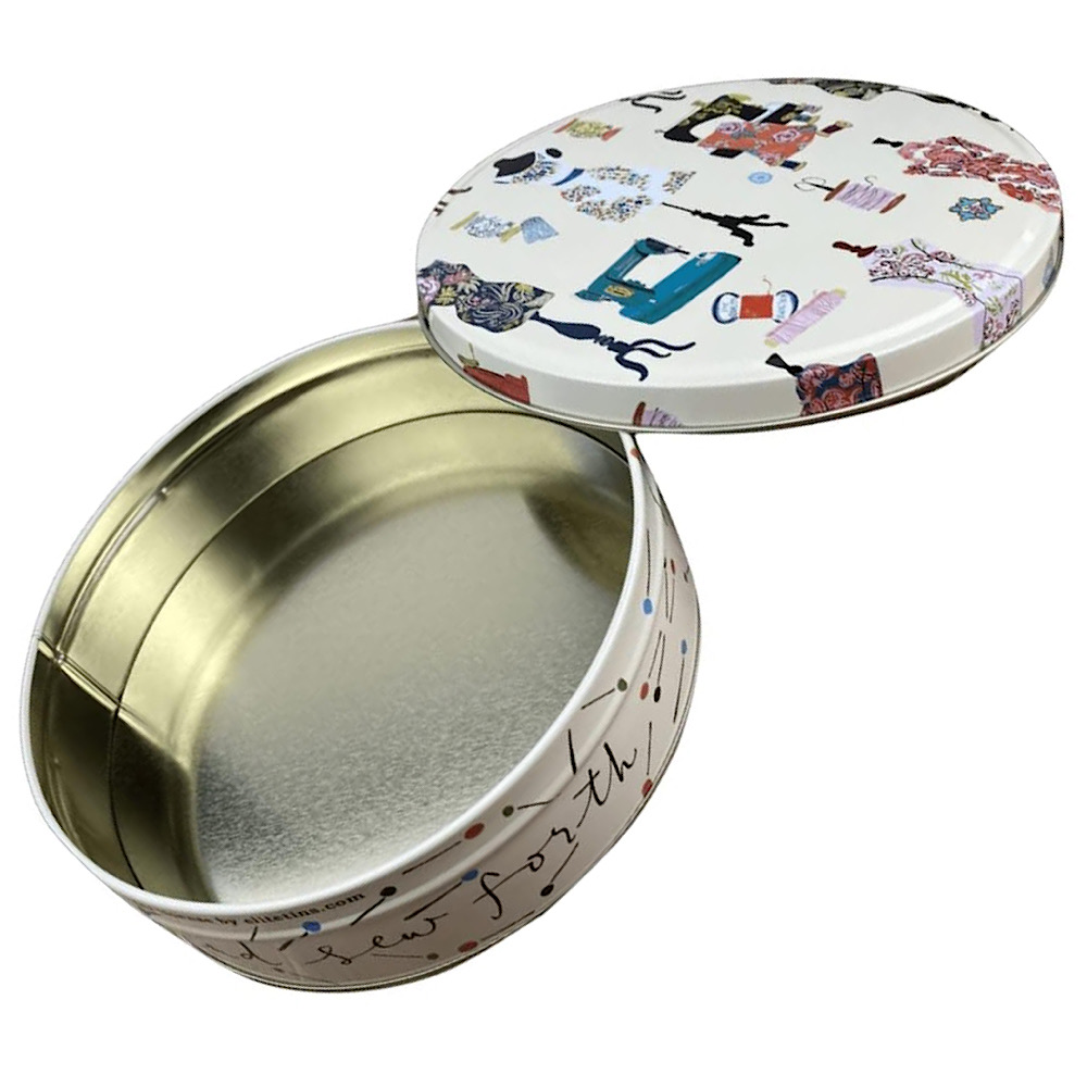 runde Dosen - Motiv Sewing Cake Tin, Bonbonsdose – Bild 5