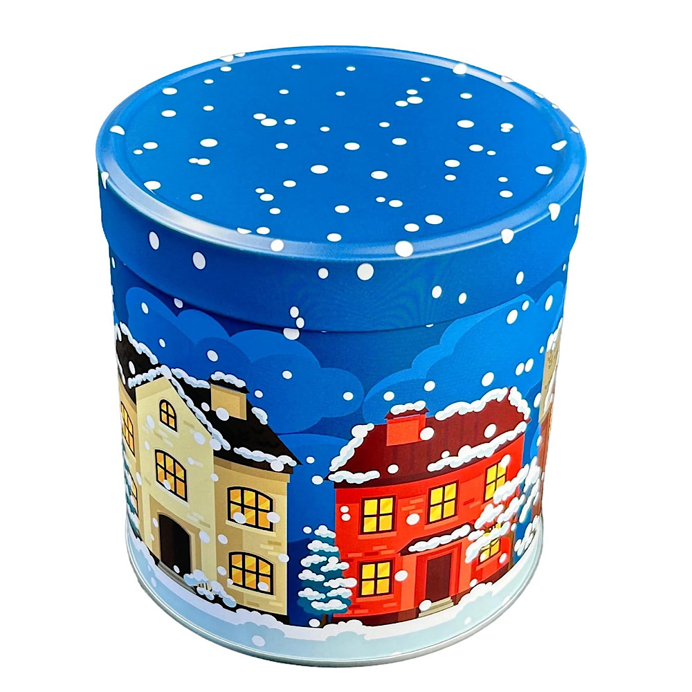 runde Lebkuchendose mit Wintermotiv – Bild 2