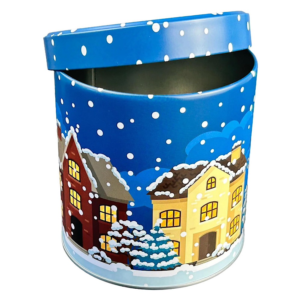 runde Lebkuchendose mit Wintermotiv – Bild 3