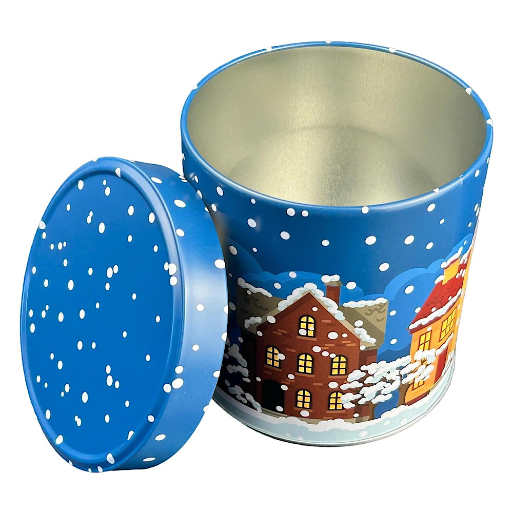 runde Lebkuchendose mit Wintermotiv – Bild 4