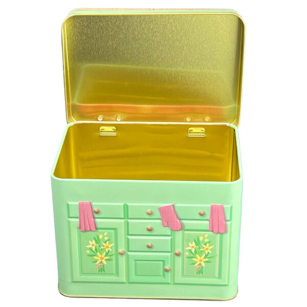 Sideboard Ostern - die aufklappbare Rückwand gibt der Dose eine sehr dekorative und zusätzliche Dimension – Bild 5